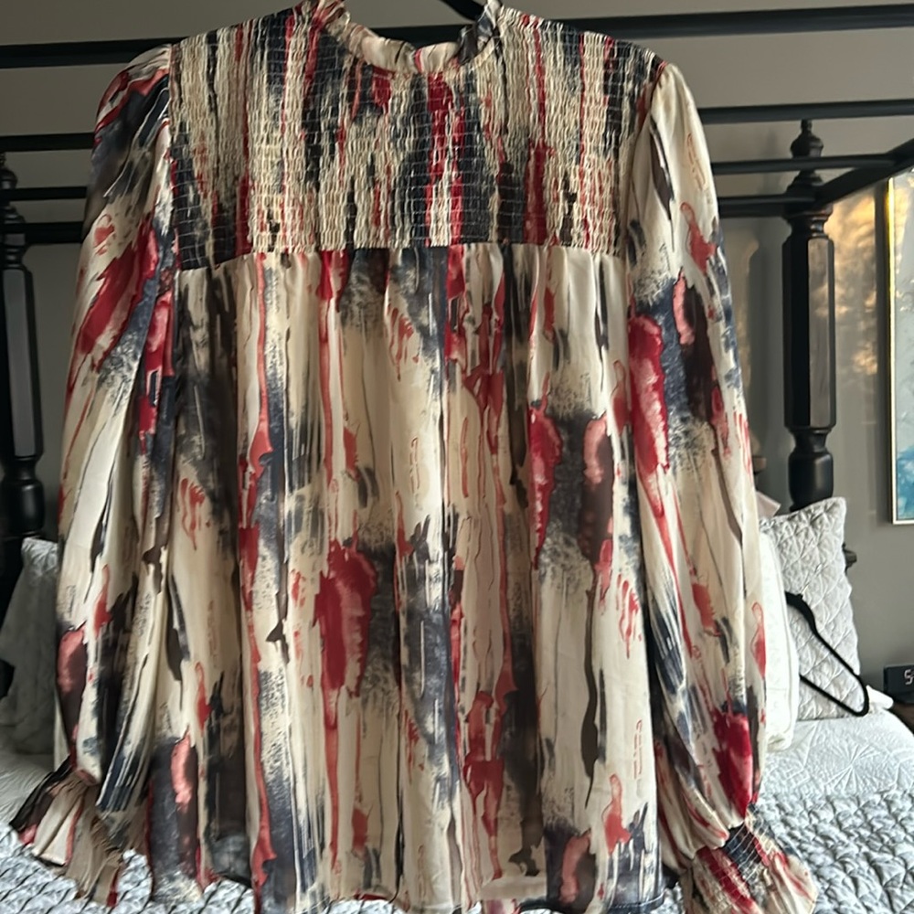Ladies Watercolor Blouse by Entro size M